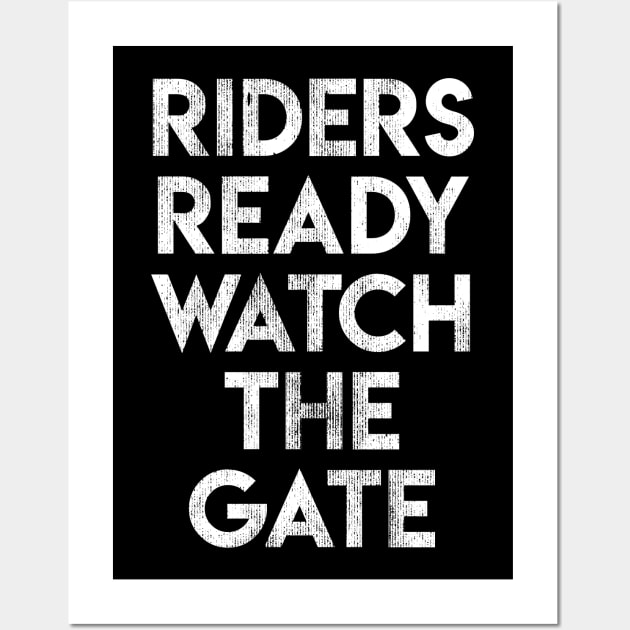 Rides Ready Watch The Gate Wall Art by BMX Style